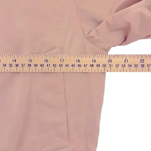 VINCE Zip Up Pink Bomber Jacket Pockets Satin Y2K Size Small Petite